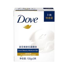 多芬香皂 柔肤乳霜香块100gx3