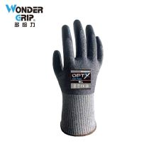 多给力(Wonder Grip) OP-785 12双 PU涂层HPPE钢丝D级防切割手套耐磨防滑修理搬运工地防护手套 10/XL 蓝色(单位：袋)