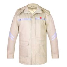 邦威/BW1 17 普通工作服 防静电长款棉服米色（极寒地区） 男