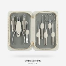 七素 Q1A377303 锌合金鹰嘴升级 指甲刀9件套 珍珠镍（单位：套）