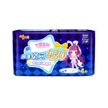 七度空间 少女超薄绢网超特长夜用卫生巾420mm 4片 （单位：包）
