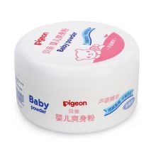 贝亲婴儿爽身粉 芦荟精华 送粉扑 140g HA10