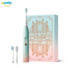 usmile 电动牙刷 成人款情侣版 声波级双子电动牙刷 粉色沙滩（单位：把）