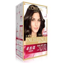 欧莱雅 卓韵霜赋活养护染发霜自然深棕色 3号 172ml 单位：盒