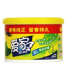 爱家 70g 固体清香剂 沁凉香柠去异味 黄色 (单位：盒)