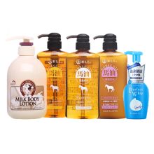 奈菲尔/HLL 员工福利礼品定制套装300元档 洗护套装 （马油沐浴露+马油洗发水+马油护发素+珊珂洁面乳+所望身体乳） 2150ml